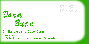 dora bute business card