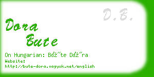dora bute business card